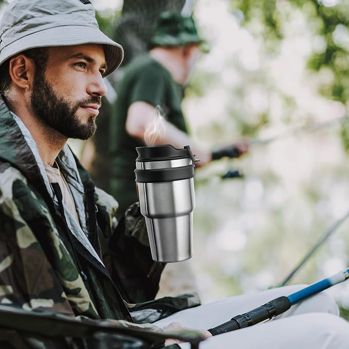 20 oz Insulated Travel Coffee Mug Tumbler - Image 7