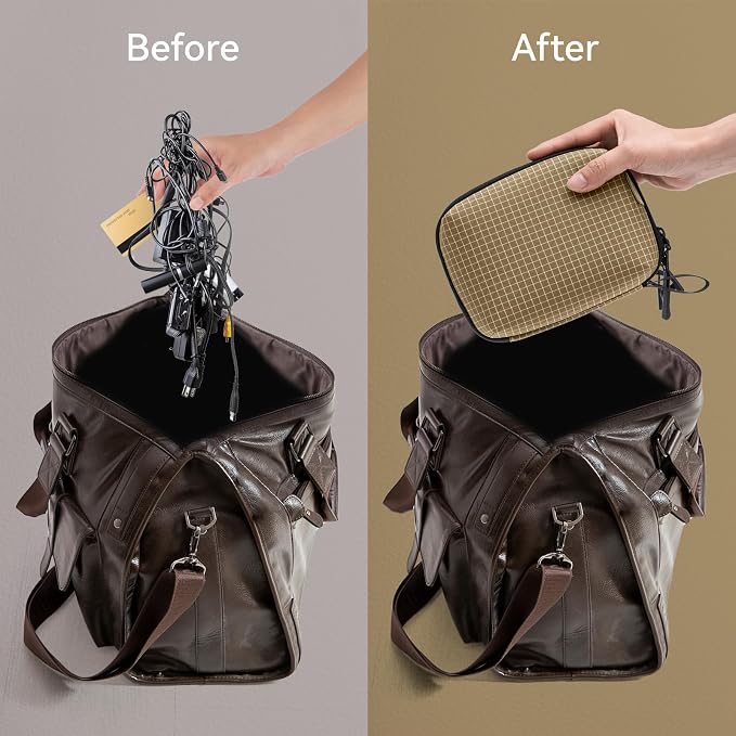 Electronics Organizer Cord Organizer Travel, Small Tech Bag - Image 3