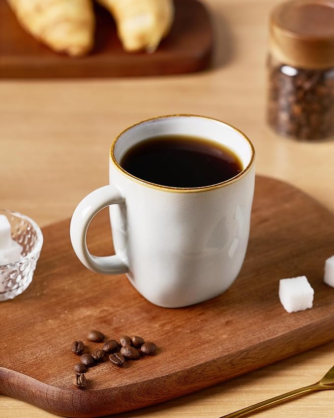 famiware Coffee Mugs Set of 4, Ocean Square 13oz Coffee Cup Set - Image 3