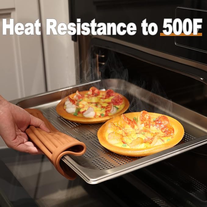 2 Pack Square Trivets for Hot Dishes | 9*12in Silicone Hot Pads for Kitchen - Image 2