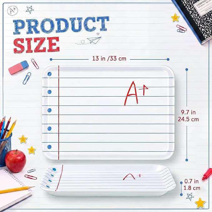 4 Pieces Back to School Serving Trays - Image 2
