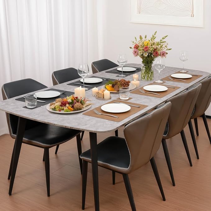 Vinyl Placemats Set of 6, Dual Sided Place Mats - Image 8