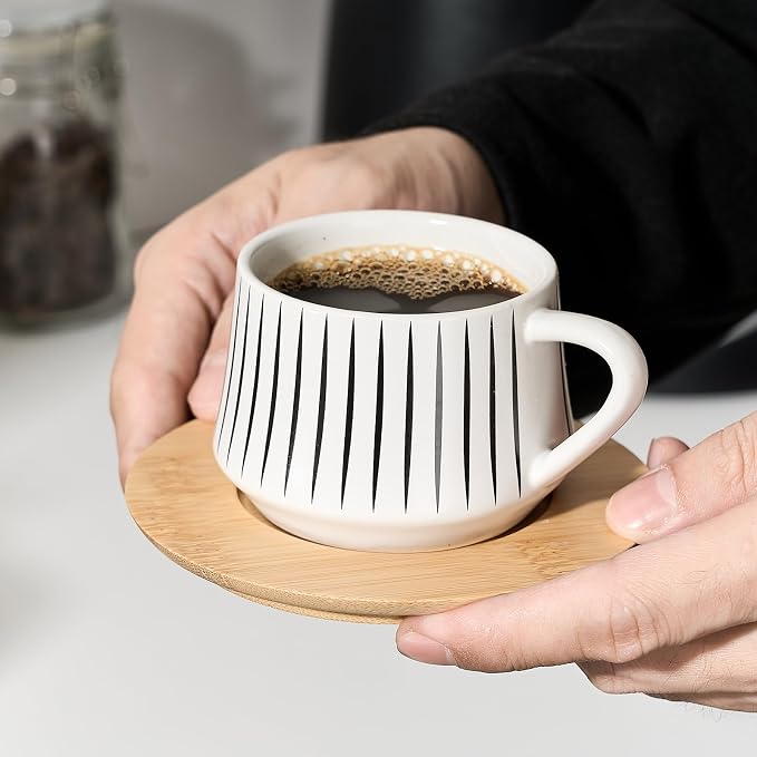 LUKA Ceramic Coffee Espresso Cups - Image 6