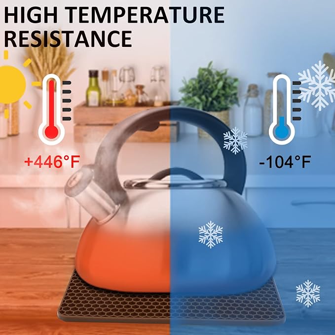 4 Pack Silicone Trivet Mats, Heat Resistant Hot Pot Holders and Pads - Image 5