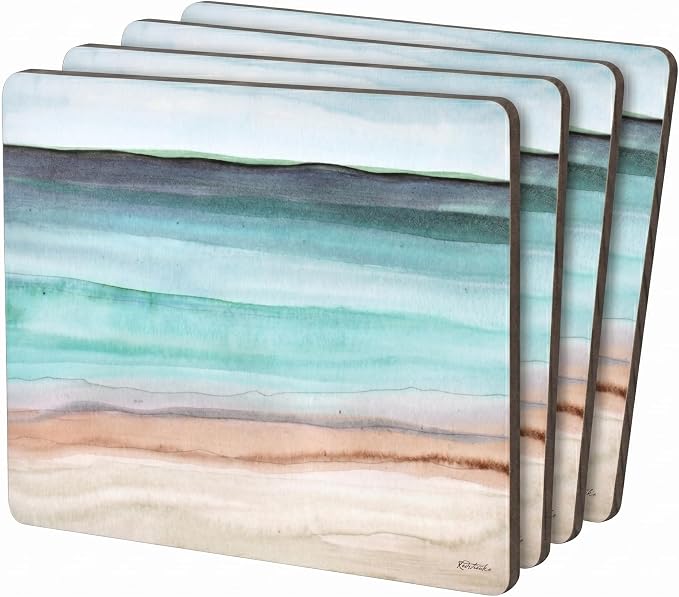 Pimpernel Coastal Shore Placemats, Heat & Stain Resistant Surface Protectors by Pimpernel