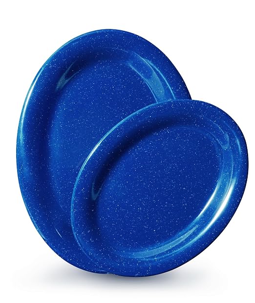 GET 12" x 9" Blue Oval Texas Melamine Dinner Plate | Dishwasher safe, - Image 4
