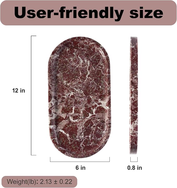 Norway Natural Marble Tray, Catchall Tray - Image 6