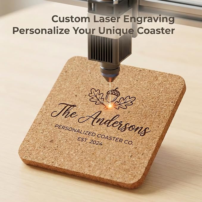 Personalized Cork Coasters – Custom Drink Coasters - Image 4