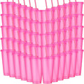 Honeydak 60 Pack Tumbler with Straw and Lid Bulk Glitter Plastic Cups Water by Honeydak