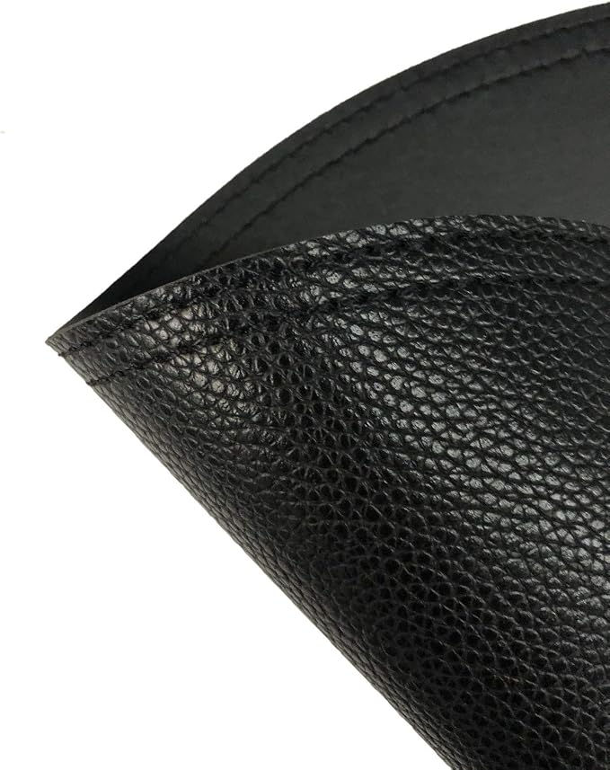 Set of 8 Faux Leather Round Placemats and Coasters, Coffee Mats Kitchen Table - Image 3