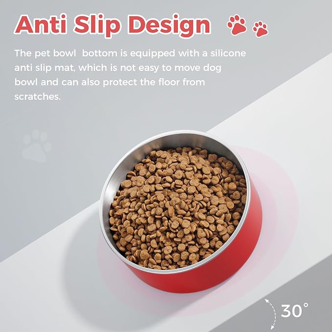WENBOKMIN Dog Bowl, Stainless Steel Food and Water Bowl, Dishwasher Safe - Image 6