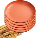 5Pcs Dinner Plates Wheats Straw Plates Set Unbreakable Reusable, Lightweight by Unknown