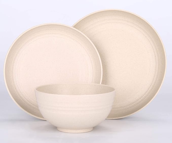 Unbreakable Cereal Bowls - 24 oz Reusable Wheat Straw Bowl Set of 4 - - Image 6