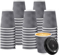 BYSNOW 100 Pack 8 oz Paper Coffee Cups by BYSNOW