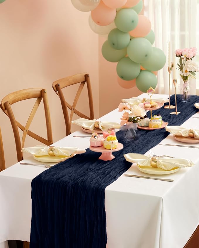 Pureegg 3-Pack Cheese Cloths Table Runner, Baby Shower, Wedding and Farmhouse - Image 6
