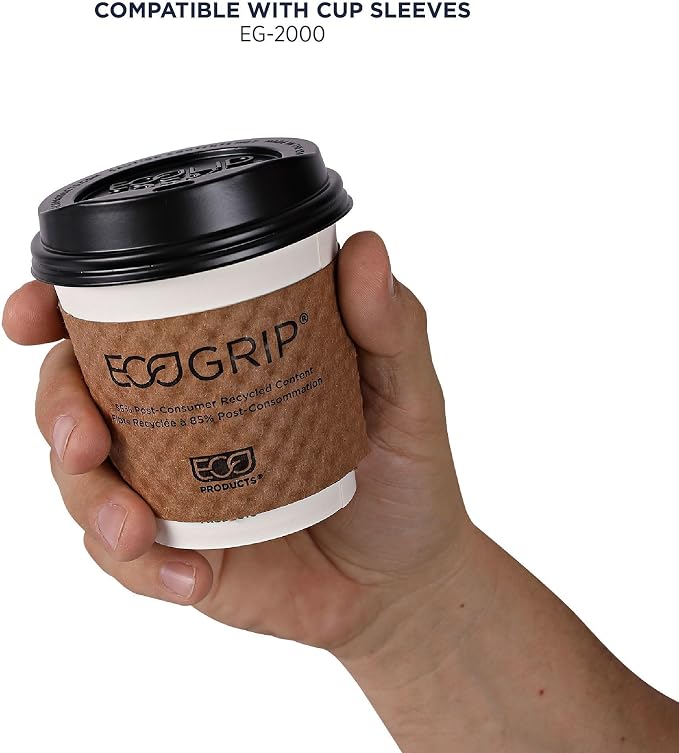 ECO PRODUCTS GreenStripe Disposable Paper Hot Cups, 10 oz - Image 8