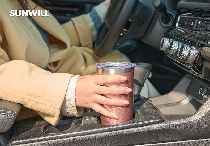 SUNWILL Travel Coffee Mug Set of 2, 20 oz Tumbler - Image 6