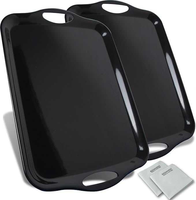 KAQAHIDO Large Melamine Serving Trays by Haveaniceday