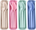 Camping Utensil Set, Reusable Utensils Set by CUNTAUK