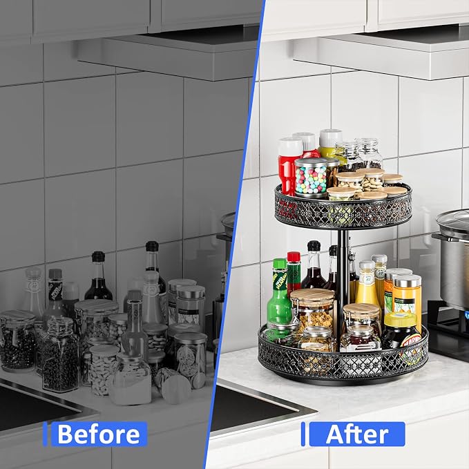 2 Tier Lazy Susan Organizer - Image 5