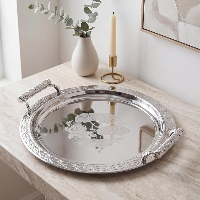 4 Pack Stainless Steel Serving Tray - Image 2