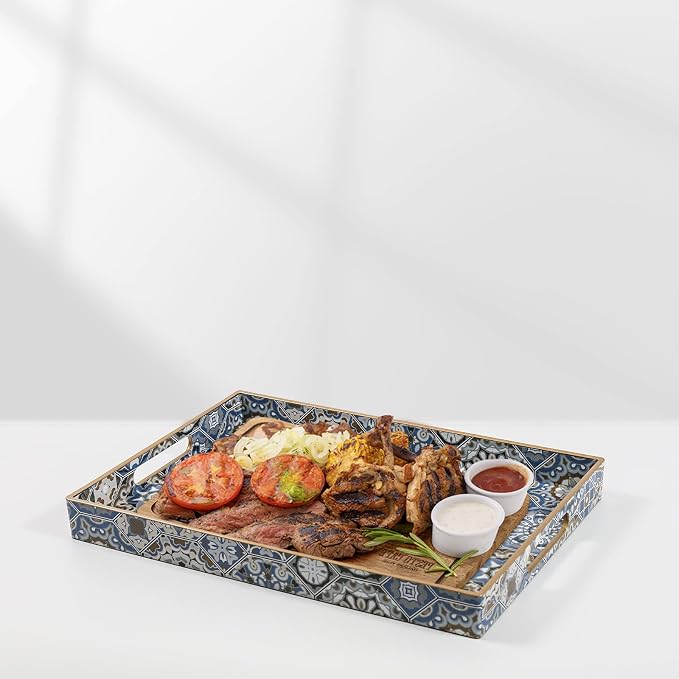 AGIOTA Boho Coffee Table Trays Serving Tray - Image 6