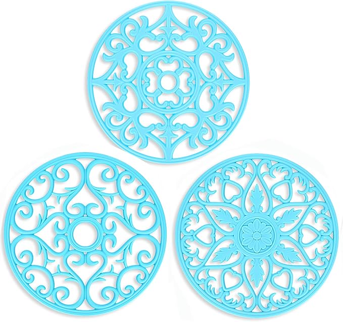 ME.FAN Trivets for Dishes/Pots/Pans, Flexible/Durable/Non Slip Hot Pads to by MEFAN
