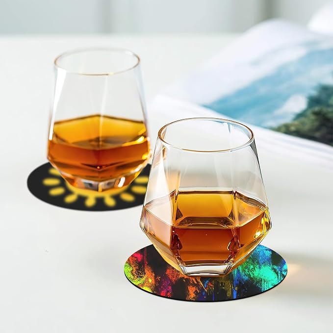 Disposable Paper Bar Coasters 400 Pcs Black 4 Inch Coasters - Image 5
