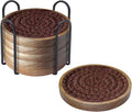 Eykao 6 Pack Absorbent Coasters, 4.3 inches Cork by Eykao