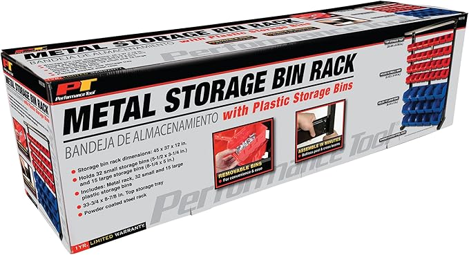 Performance Tool W5193 Half Bulk Bin Storage Rack - Image 6