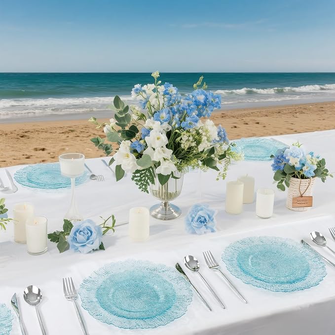 U-QE 60PCS Clear Blue Plates - Image 3