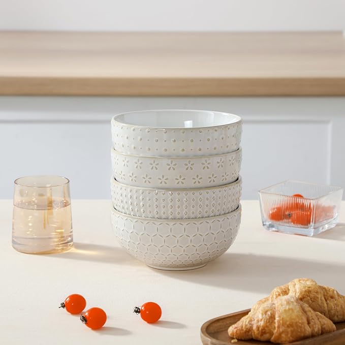 MALACASA Cereal Bowls, 30 Ounce Ceramic Soup Bowl - Image 7