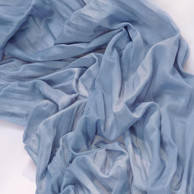 Dusty Blue Gauze Cheesecloth Table Runner 10ft Dinning Kitch Decor | - Image 4