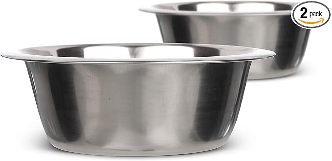 Neater Pet Brands 1.5 Cup Stainless Steel Dog Bowls, Dog Food Bowl & Water Bowl by NeaterPetBrands
