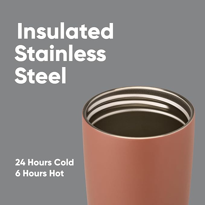 Owala SmoothSip Slider Insulated Stainless Steel Coffee Tumbler, Reusable Iced - Image 4