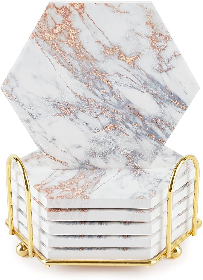 Marble Coasters, Coffee Bar Decor by Geichan