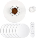 Embossed PU Leather Placemats, Waterproof Coffee Coasters, Kitchen Table Mats by JOVONO