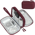 FYY Electronic Organizer, Travel Tech Pouch Bag, Wine Red | Wrist Strap by FYY