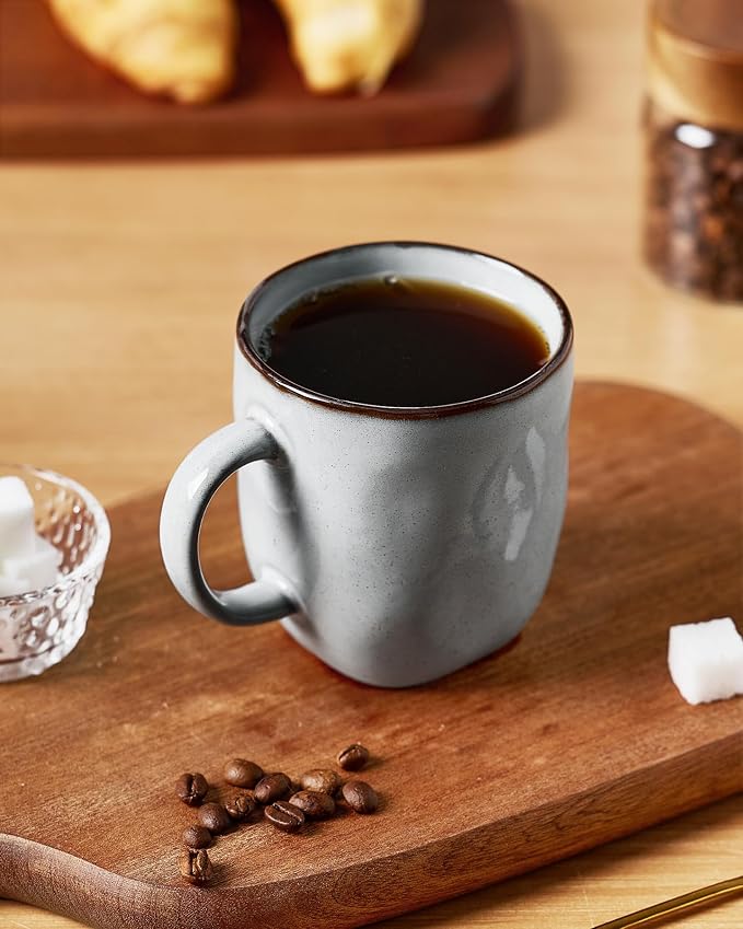 famiware Coffee Mugs Set of 6, Ocean Square 13oz Coffee Cup Set - Image 2
