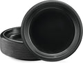 PLASTICPRO 200 PCS Black Plastic Plates Light Weight 9 Inch Plastic Dinner by PLASTICPRO