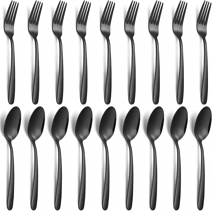 Unokit 24-Piece Forks and Spoons Silverware Set by Unokit