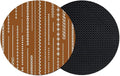 Vintage Brown Coasters Set of 2, Absorbent Coasters by Unknown