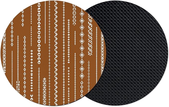 Vintage Brown Coasters Set of 2, Absorbent Coasters by Unknown
