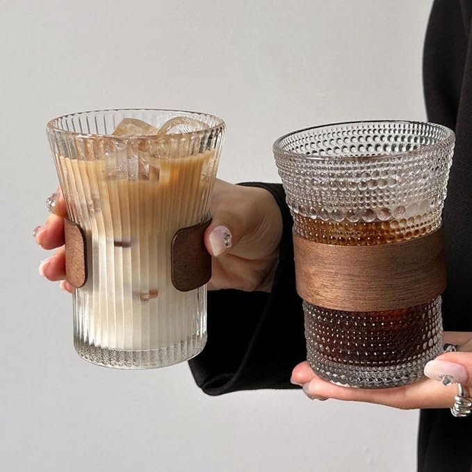 Polka Dots Glass Coffee Mug | 4-Pack - Image 3