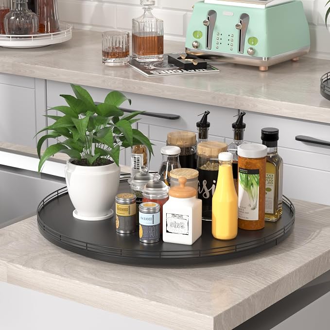 Oroyutor 21-Inch Extra Large Oak Lazy Susan - Image 4