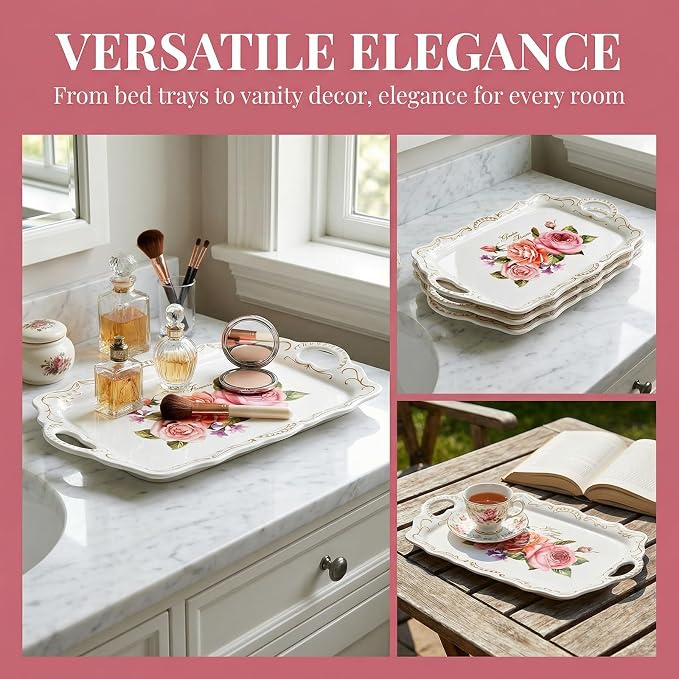 Nicunom 3 Pack Melamine Serving Tray - Image 5