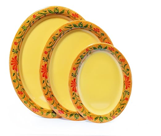 GET OP-135-VN Melamine Oval Serving Platter / Dinner Plate, 13.5" x 10.25" - Image 5