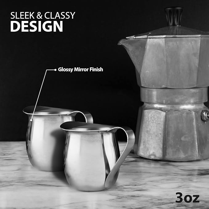 Stainless Steel Bell Creamer Espresso Shot Frothing Pitcher Cup Latte Art - Image 4