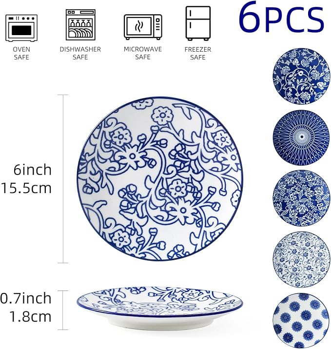 Ceramic Dessert Plates Set - Image 4