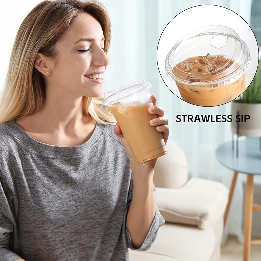 AOZITA 100 Pack 20 oz Plastic Cups - Image 4